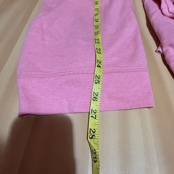 Victoria Secret Womens Sweater S Small Light Pink Hoodie VS New York V Neck - Picture 10 of 10